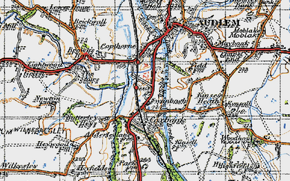 Old map of Swanbach in 1947