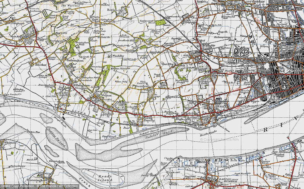 Old Map of Swanland, 1947 in 1947
