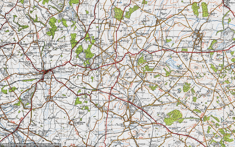 Old Map of Swannington, 1946 in 1946