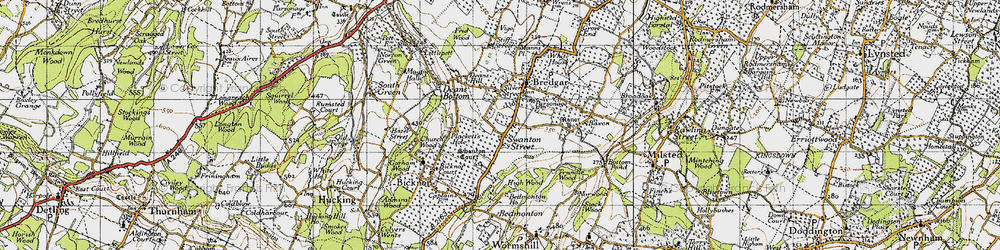Old map of Swanton Street in 1946