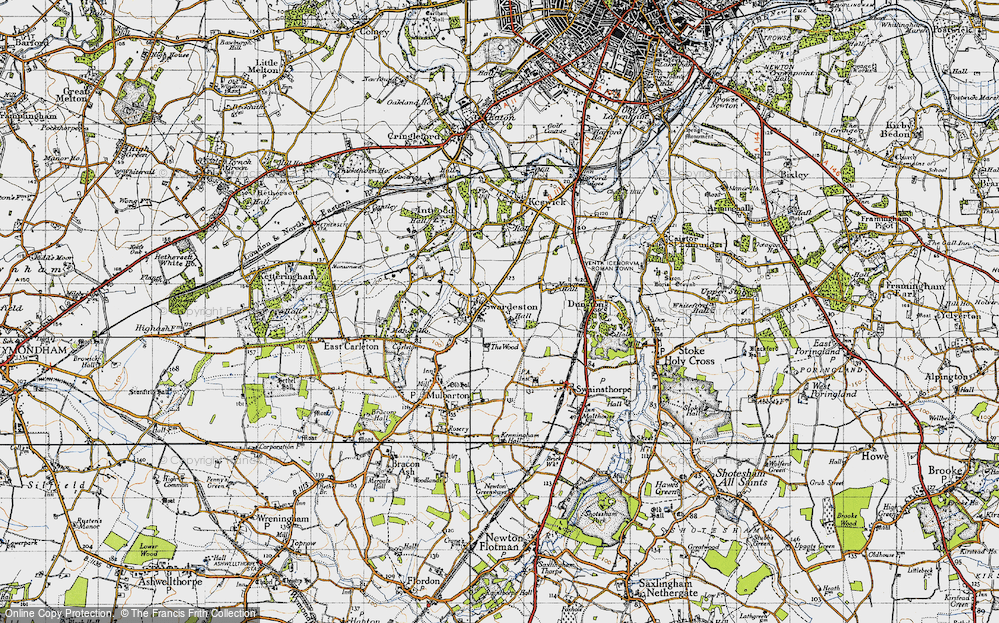Old Map of Swardeston, 1946 in 1946