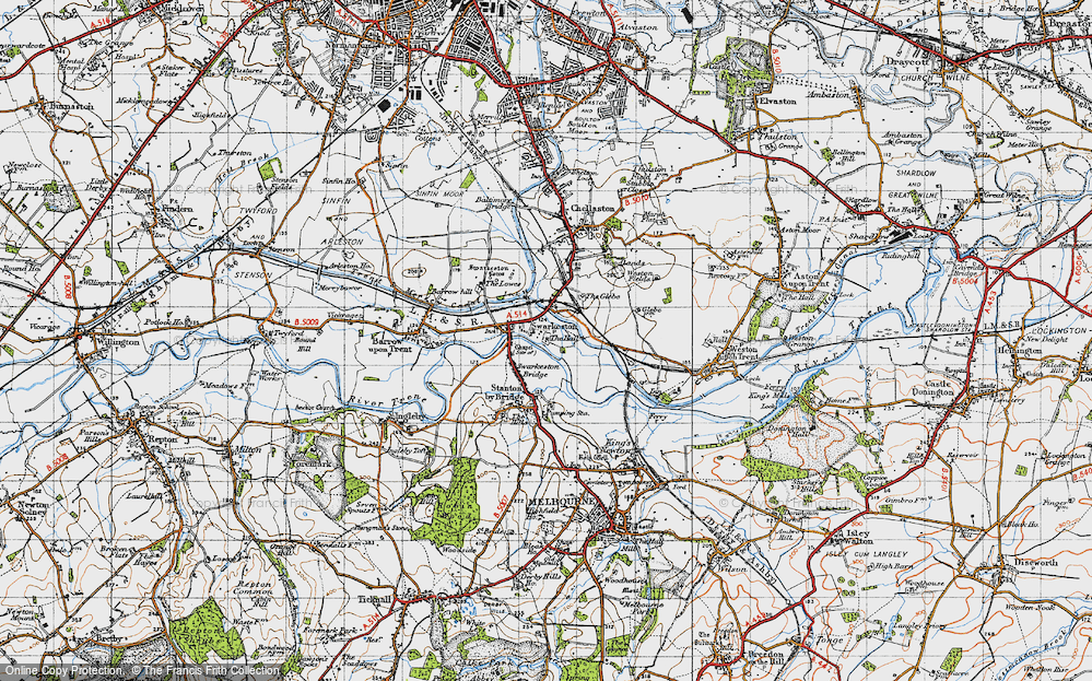 Old Map of Swarkestone, 1946 in 1946