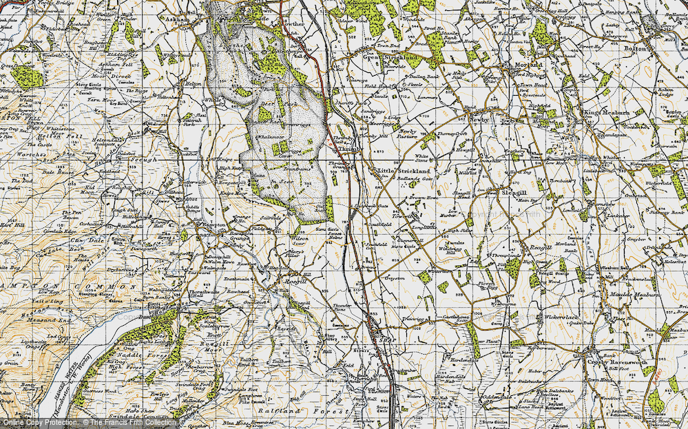 Old Map of Sweetholme, 1947 in 1947