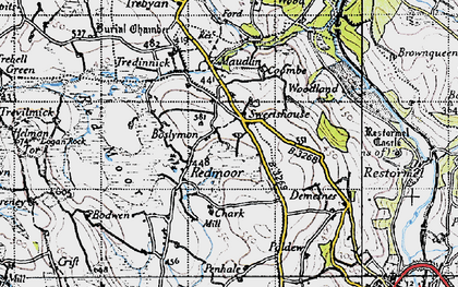 Old map of Sweetshouse in 1946