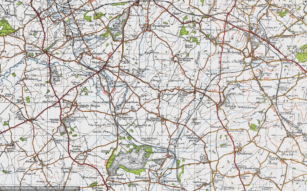 Old Map of Swepstone, 1946 in 1946