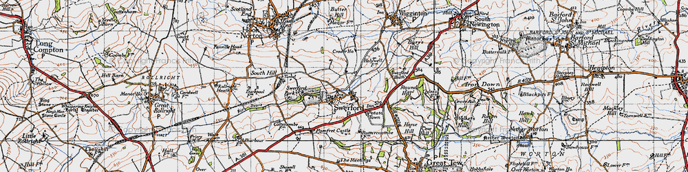 Old map of Swerford in 1946
