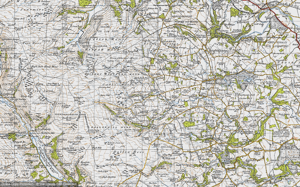 Old Map of Swetton, 1947 in 1947