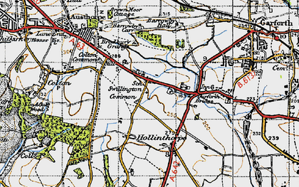 Old map of Swillington Common in 1947
