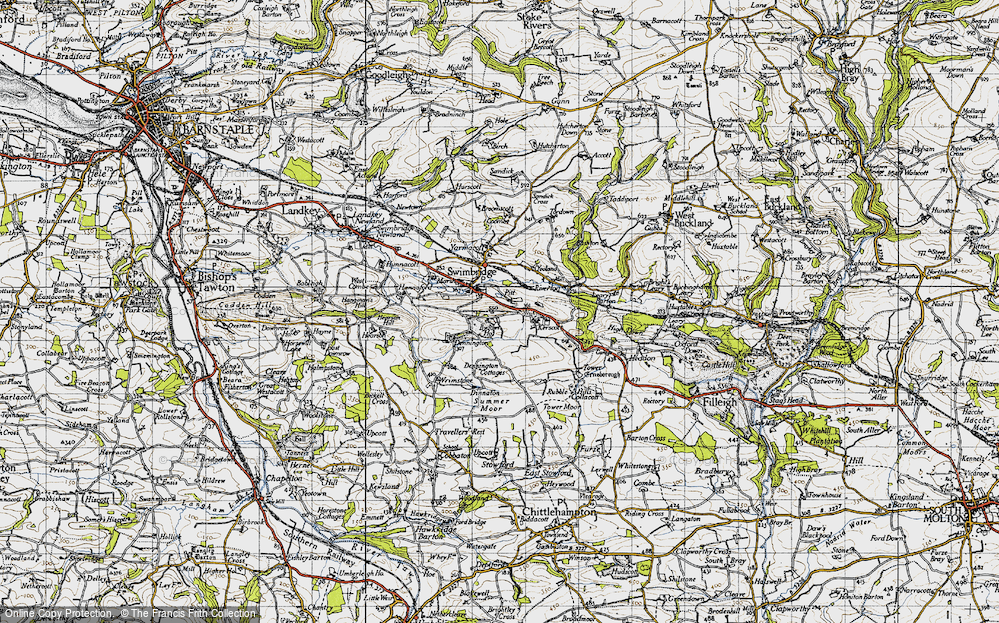 Old Map of Swimbridge, 1946 in 1946