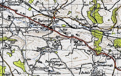 Old map of Swimbridge in 1946