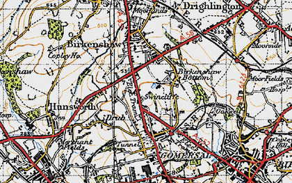 Old map of Swincliffe in 1947