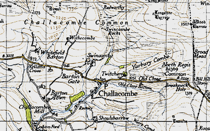 Old map of Yarbury Combe in 1946