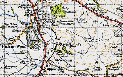 Old map of Winterley Cobba in 1947