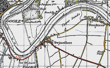 Old map of Swinefleet in 1947