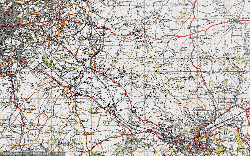 Old Map of Swineford, 1946 in 1946