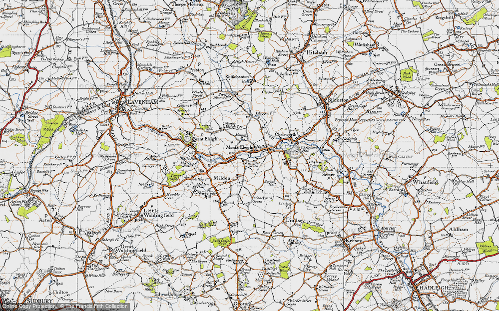 Old Map of Swingleton Green, 1946 in 1946