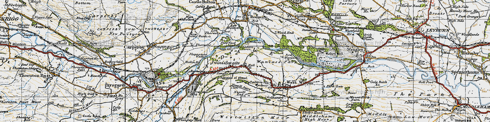 Old map of Swinithwaite in 1947