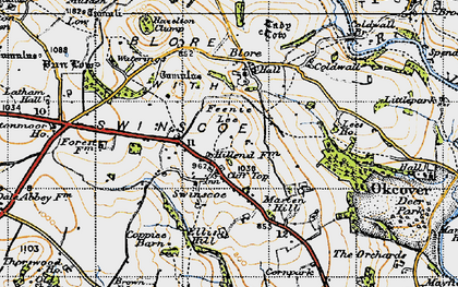 Old map of Swinscoe in 1946