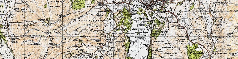Old map of Swinside in 1947