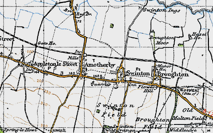 Old map of Swinton in 1947