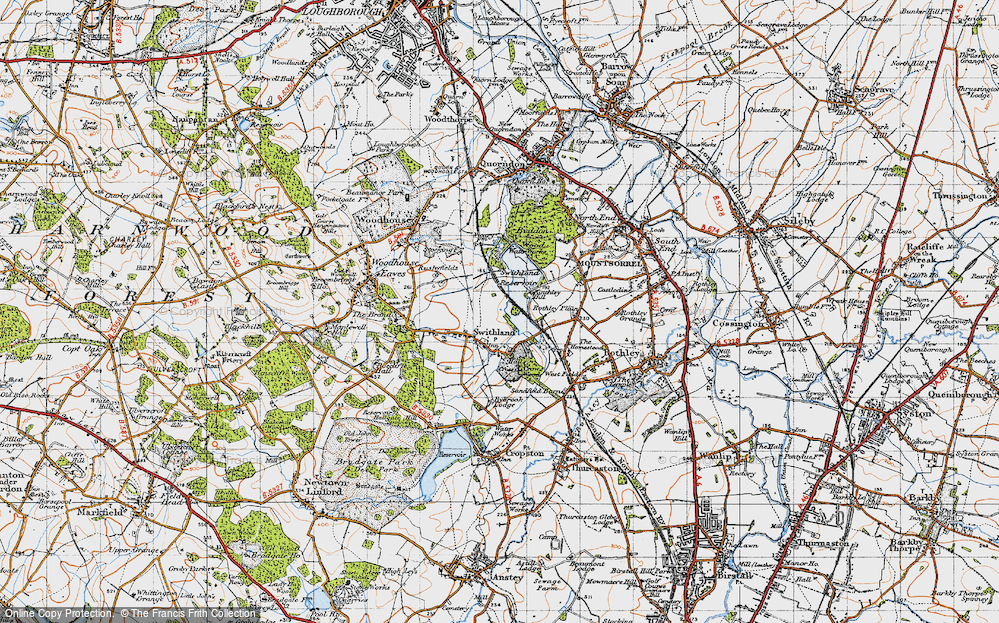 Old Map of Swithland, 1946 in 1946