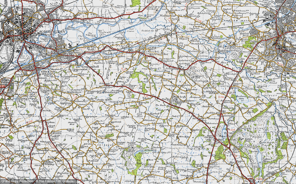 Old Map of Sworton Heath, 1947 in 1947