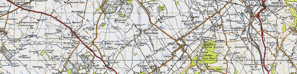 Old map of Sydenham in 1947