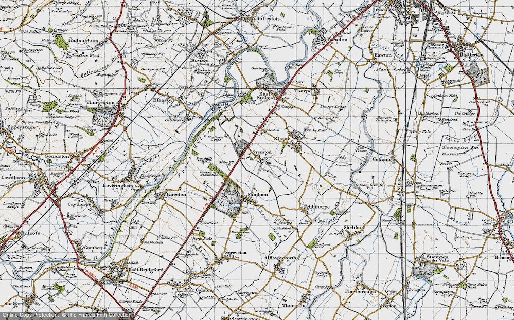 Old Map of Syerston, 1946 in 1946