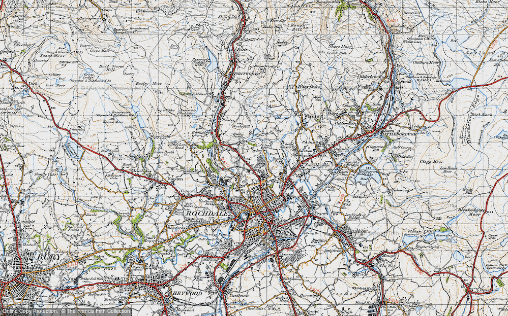 Old Map of Syke, 1947 in 1947