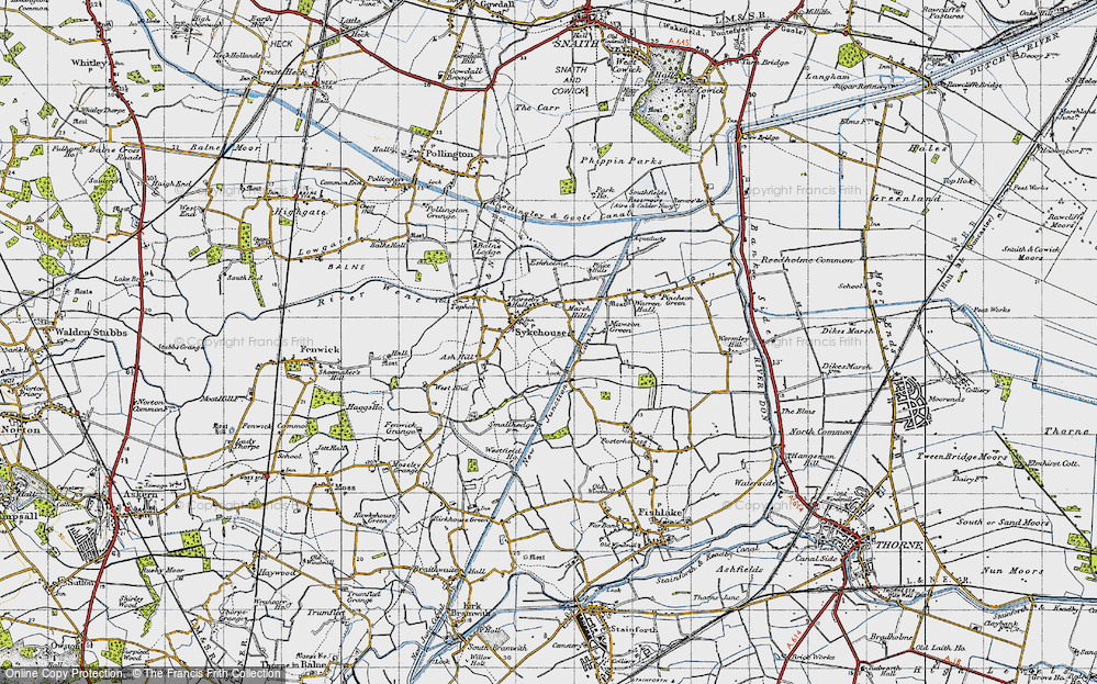 Old Map of Sykehouse, 1947 in 1947