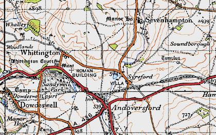 Old map of Syreford in 1946