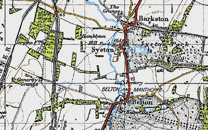 Old map of Bridgewater Ho in 1946
