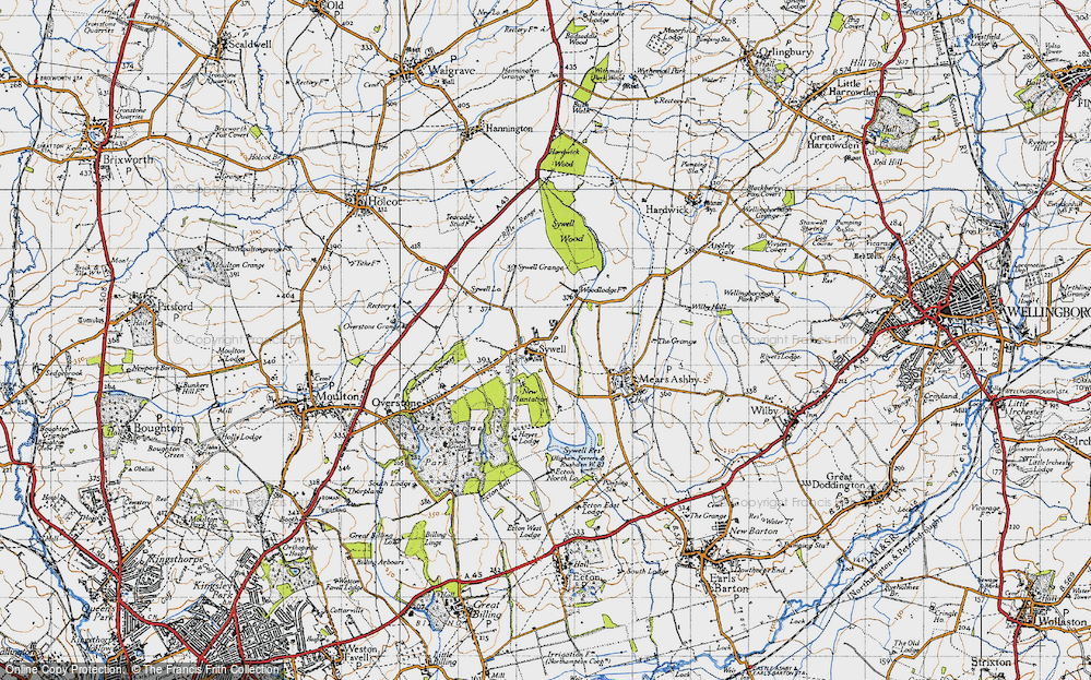 Old Map of Sywell, 1946 in 1946