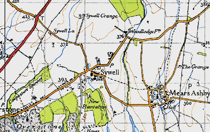 Old map of Sywell in 1946