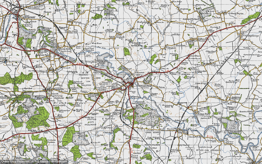 Old Map of Tadcaster, 1947 in 1947