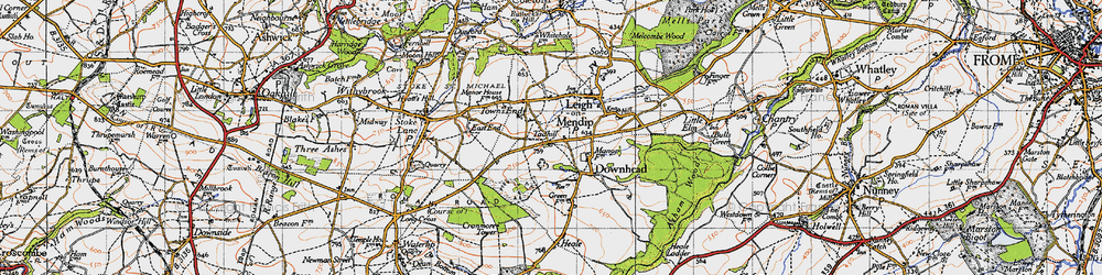 Old map of Tadhill in 1946