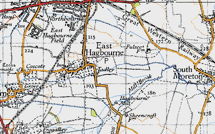 Old map of Tadley in 1947