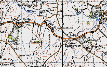 Old map of Tadmarton in 1946