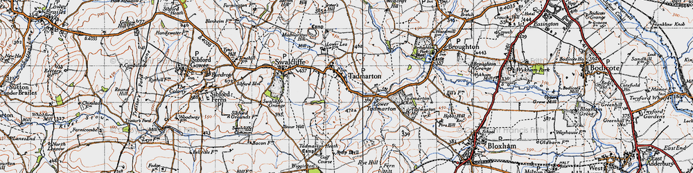 Old map of Swalcliffe Lea in 1946
