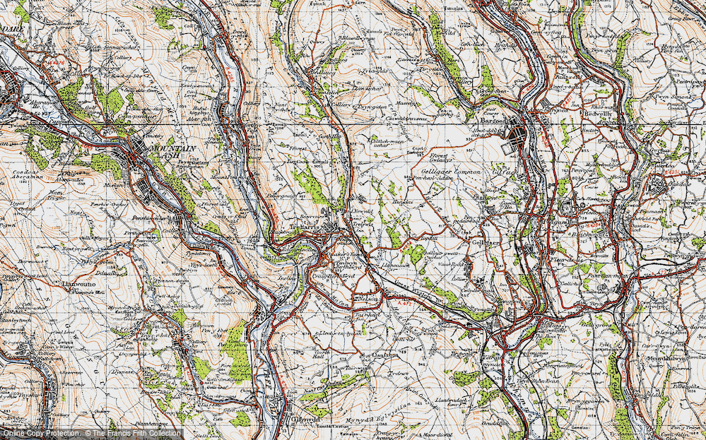 Old Map of Taff Merthyr Garden Village, 1947 in 1947
