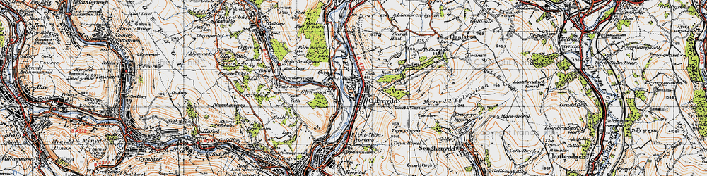 Old map of Taff Vale in 1947