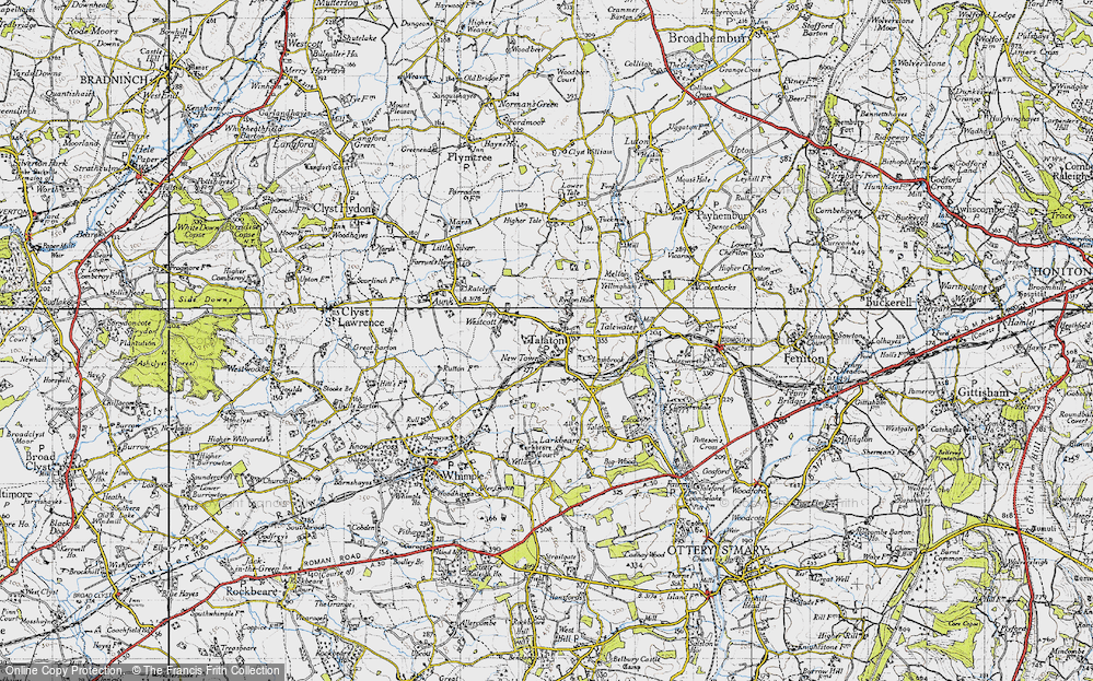 Old Map of Talaton, 1946 in 1946