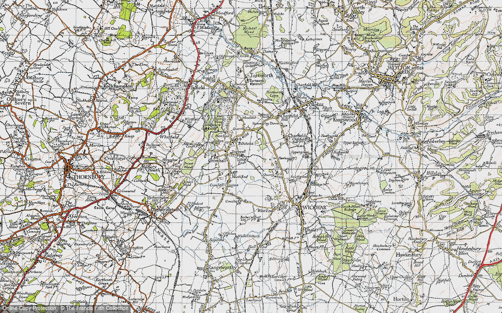 Old Map of Talbot's End, 1946 in 1946