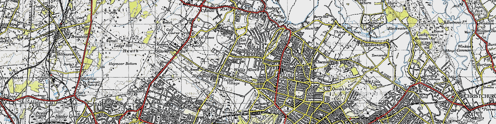 Old map of Talbot Village in 1940