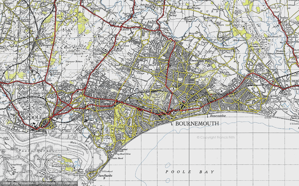 Old Map of Talbot Woods, 1940 in 1940