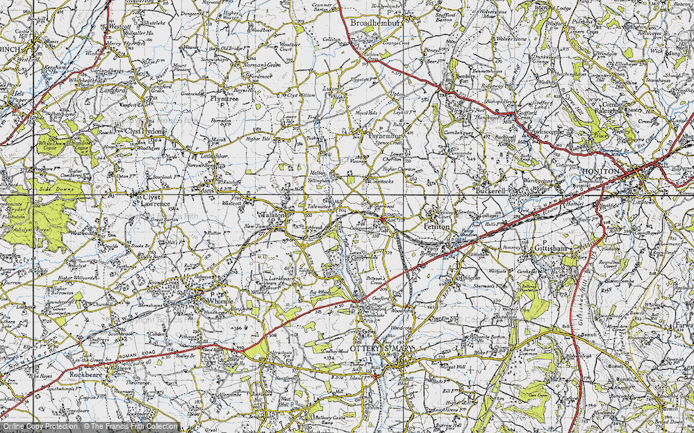 Old Map of Talewater, 1946 in 1946