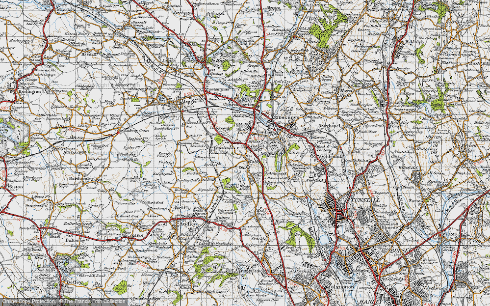 Old Map of Talke, 1946 in 1946