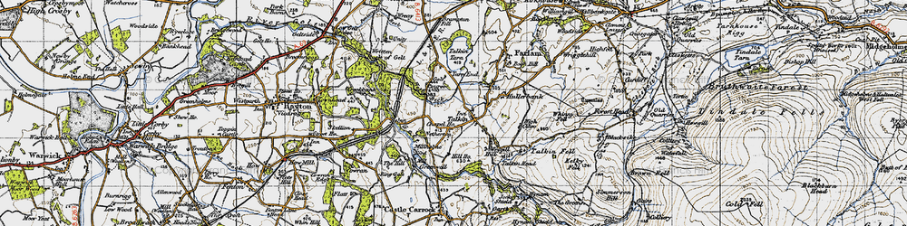 Old map of Talkin in 1947