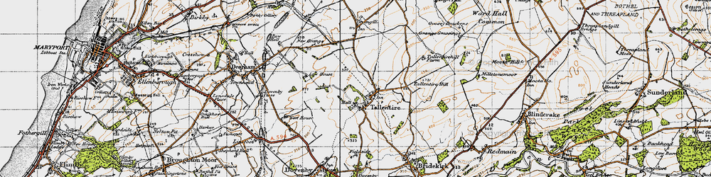 Old map of Tallentire in 1947
