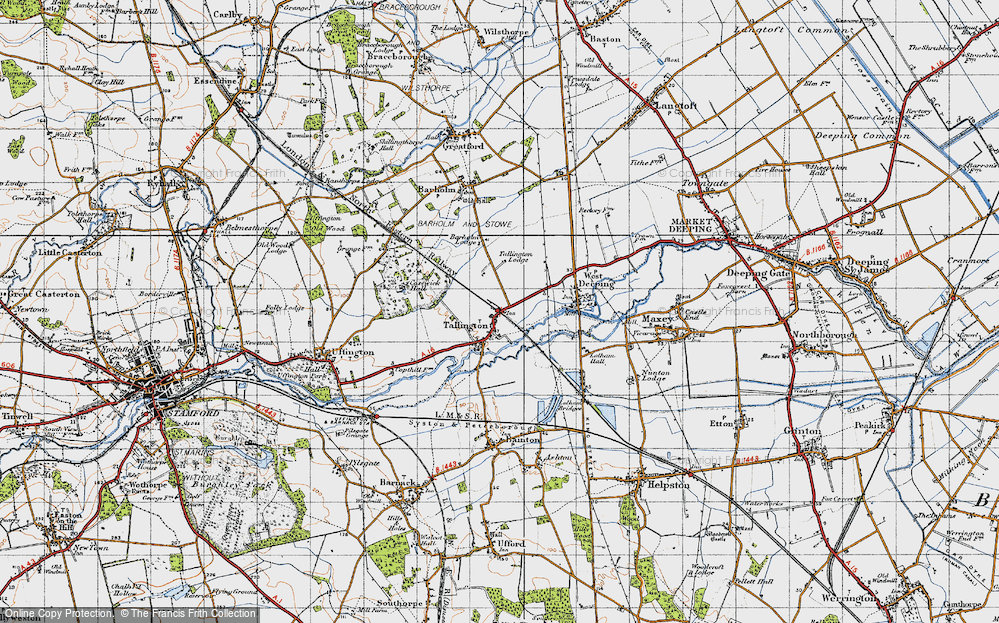 Old Map of Tallington, 1946 in 1946